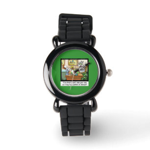 Grappige Fluffy Cohen Kat Advocaat Horloge