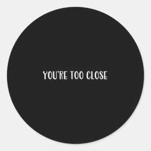 Grappige font grap nieuwigheid voor snarky tiener  ronde sticker