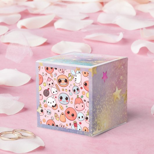 Grappige Foodie monsters gezichten Bedankdoosjes (Huwelijk)