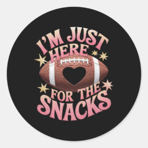 Grappige Football Shirt vrouwen Ik ben hier alleen Ronde Sticker