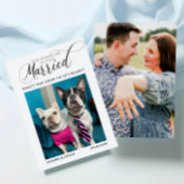 Grappige foto Hond-thema bruiloft Save The Date