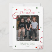 Grappige foto Kerstkaart Vrolijk Kerstfeest (Voorkant)