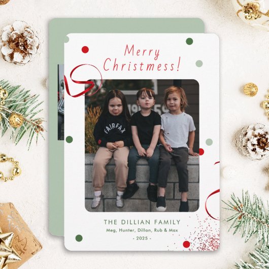 Grappige foto Kerstkaart Vrolijk Kerstfeest