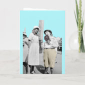 GRAPPIGE FOTO LIEFDE OP HET EERSTE GEZICHT FLIRTE KAART (Achterkant)