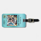 Grappige foto QR-code Logo Business Travel Bagagelabel (Voorkant horizontaal)