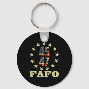 Grappige foto van Fafo Trump Sleutelhanger
