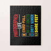 Grappige Fotograaf Life Checklist Legpuzzel (Verticaal)