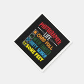 Grappige Fotograaf Life Checklist Servet (Hoek)