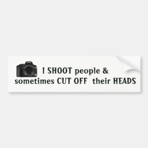Grappige fotograaf quote bumpersticker