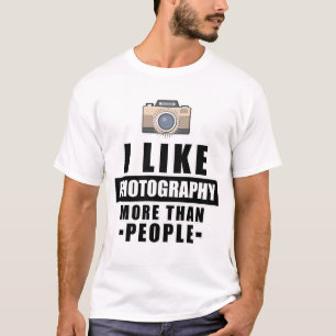 Grappige Fotografie Ontwerp T-shirt