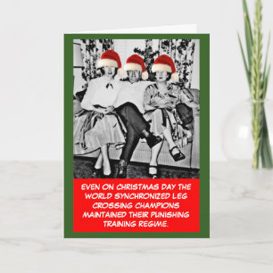 Grappige fotoKerstmis Feestdagen Kaart