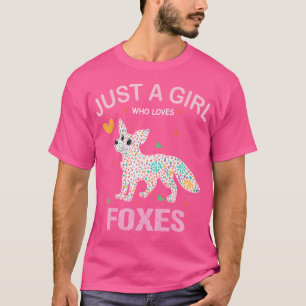 Grappige Fox-minnaar, gewoon een meisje dat van vo T-shirt