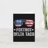 Grappige Foxtrot Delta Taco1 Kaart (Voorkant)