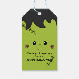 Grappige Frankenstein Halloween Favor Tag Cadeaulabel