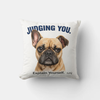 Grappige Franse Bulldog die je Beoordeling - Schat Kussen