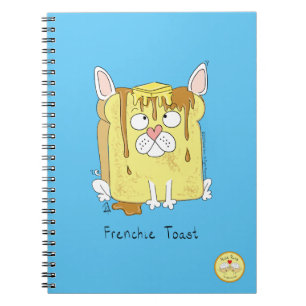 Grappige Franse Bulldog Franse Cute Hond Cartoon Notitieboek
