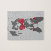 Grappige Franse Bulldog Legpuzzel (Horizontaal)