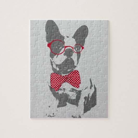 Grappige Franse Bulldog Legpuzzel (Verticaal)