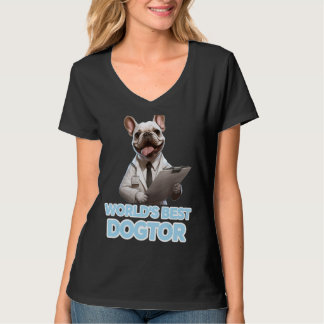 Grappige Franse Bulldog Love Dog Mom Worlds Beste  T-shirt
