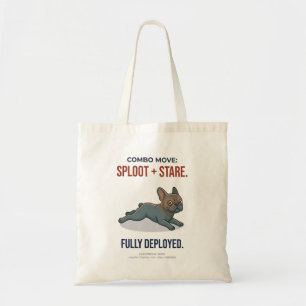 Grappige Franse Bulldog Scheet Bolt Hond Humor Cad Tote Bag
