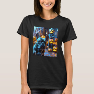 Grappige Franse Bulldog Selfie met Jack Ou2019 Lan T-shirt