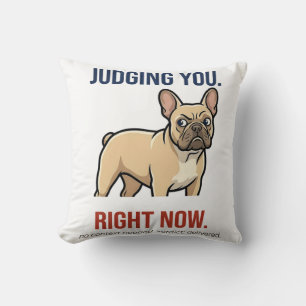  Grappige Franse Bulldog Zijdelingse Blik Die Jou  Kussen