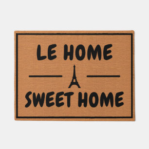 Grappige Franse Humor Rustic Brown Minimalist Deurmat