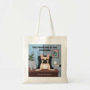 Grappige Franse Manager Hond Moeder Cadeau Kantoor Tote Bag