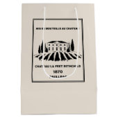 Grappige Franse verjaardag Medium Cadeauzakje (Achterkant)