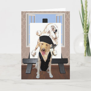  Grappige Franse Verjaardag met Lab Kaart