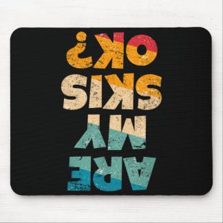 Grappige freestyleskiër is skis ok_ winterberg muismat