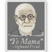 Grappige Freud psychologie Sticker (Voorkant)
