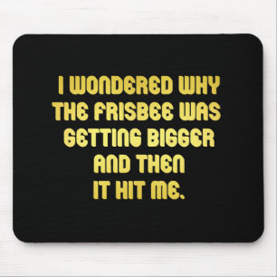 Grappige Frisbee-grap Muismat