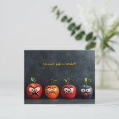 Grappige Fruitgezichten Hebben Te Veel Pulp om te Briefkaart (Staand voorkant)