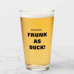 Grappige Frunk Als Eend! Bier Glas
