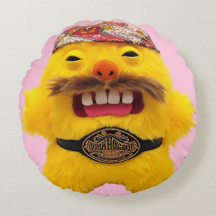 Grappige Fugglers Worstelaar Rond Kussen