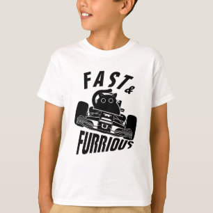 Grappige FURRurious auto rijdende kat T-shirt