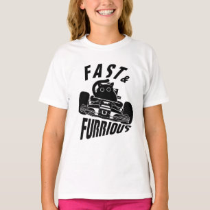 Grappige FURRurious auto rijdende kat T-shirt