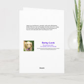 Grappige Furry Golden Retriever Moederdag Kaart (Achterkant)