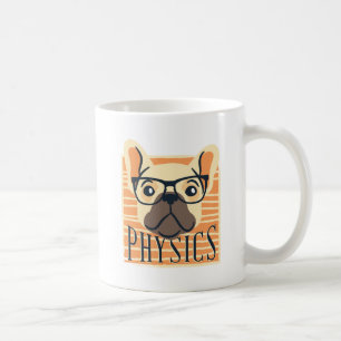 Grappige FYSICA Franse Bulldog Wetenschapsleraar C Koffiemok