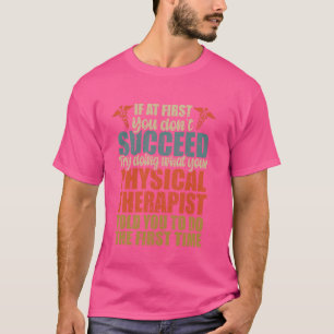 Grappige Fysiotherapie Maand, Retro Fysiotherapie T-shirt
