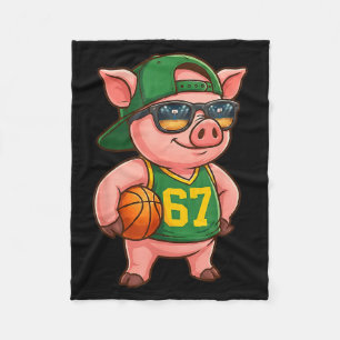 Grappige G Basketbal 67 Gen Alpha Slang Srts Manne Fleece Deken
