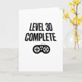 Grappige Gamer 30e Verjaardag Level 30 Compleet Kaart (Gele Bloem)