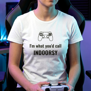 Grappige Gamer Citaat - Introvert Humor Dames T-shirt