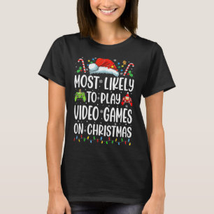 Grappige Gamer die het meest waarschijnlijk videog T-shirt