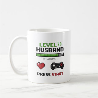 Grappige Gamer Echtgenoot Mok Pixel Art Retro Desi