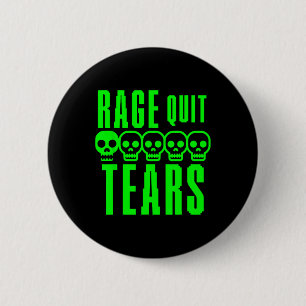 Grappige Gamer Gamen Sarcastisch Rage Stop Noob Tr Ronde Button 5,7 Cm