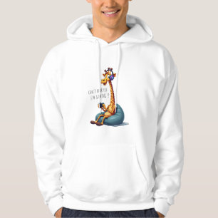 Grappige Gamer Giraffe Gaming voor Jongens Mannen Hoodie
