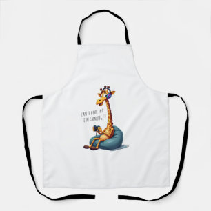 Grappige Gamer Giraffe Gaming voor Jongens Mannen  Schort