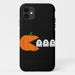 grappige gamer halloween pompoenen retro iPhone 11 hoesje